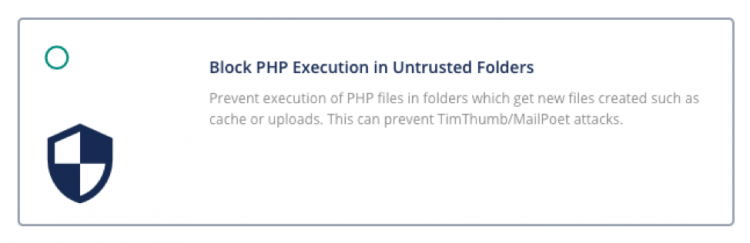 Prevent PHP Execution