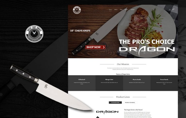 Great Chef Knives - cmsMinds Portfolio