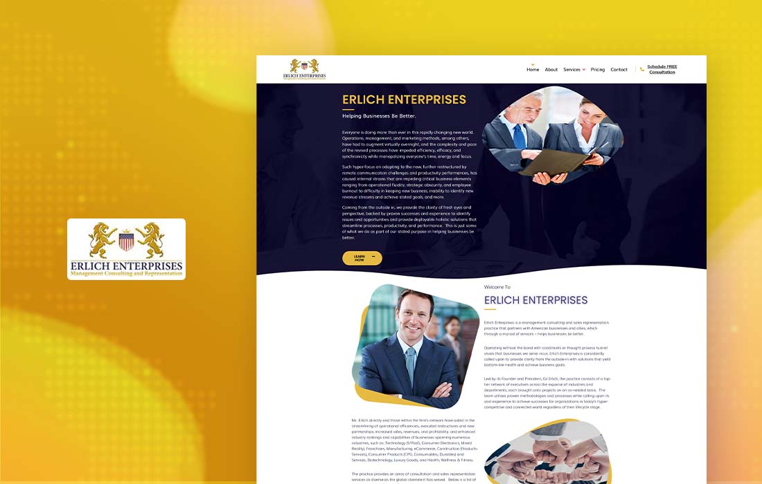Erlich Enterprises - cmsMinds Portfolio