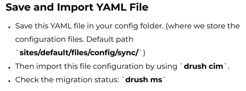Import YAML File